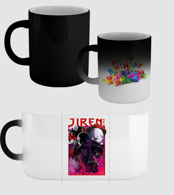 jiren dragonball model negru pe tricou