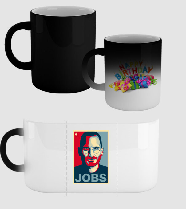 Jobs pop art model negru pe tricou