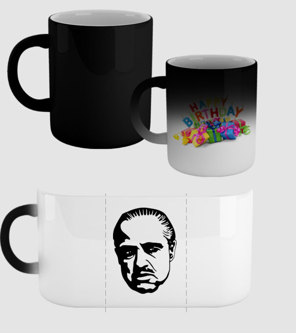 Godfather model negru pe tricou