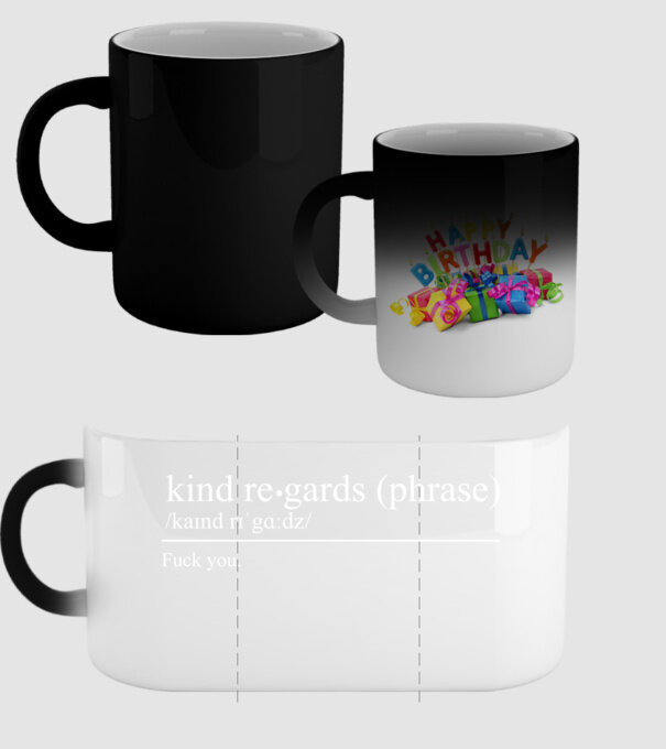 Kind regards model negru pe tricou