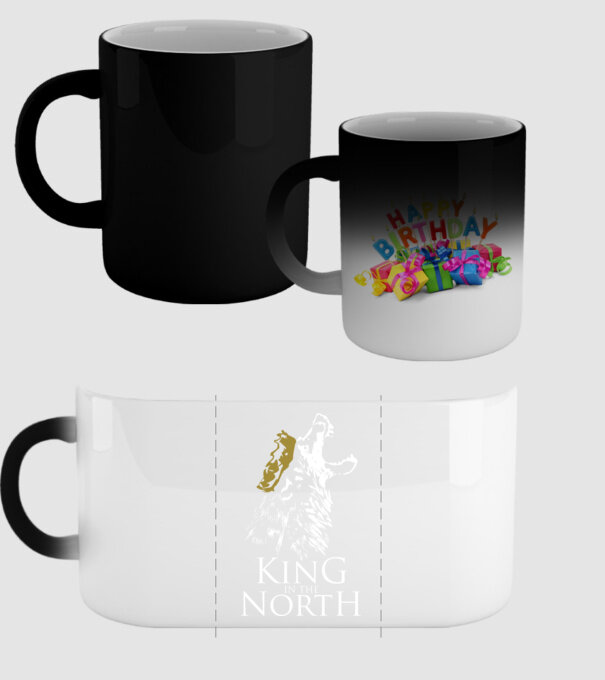 King in the north 2c model negru pe tricou