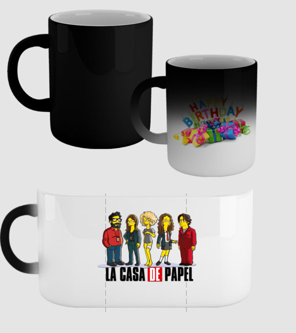 la casa de papel simpson model negru pe tricou