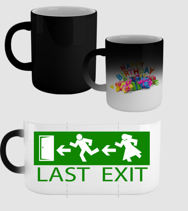 Last Exit model negru pe tricou