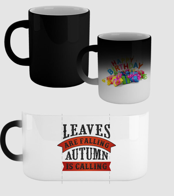 Leaves are falling autumn is calling model negru pe tricou