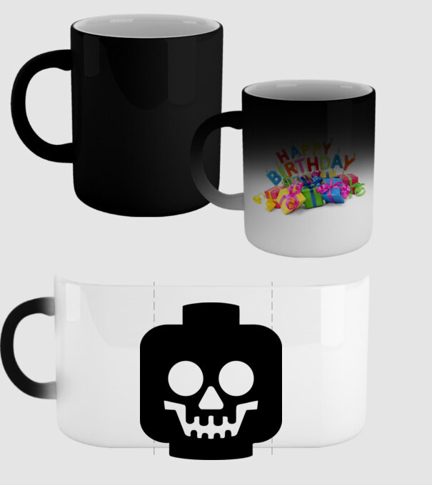 Lego Death Face.eps model negru pe tricou
