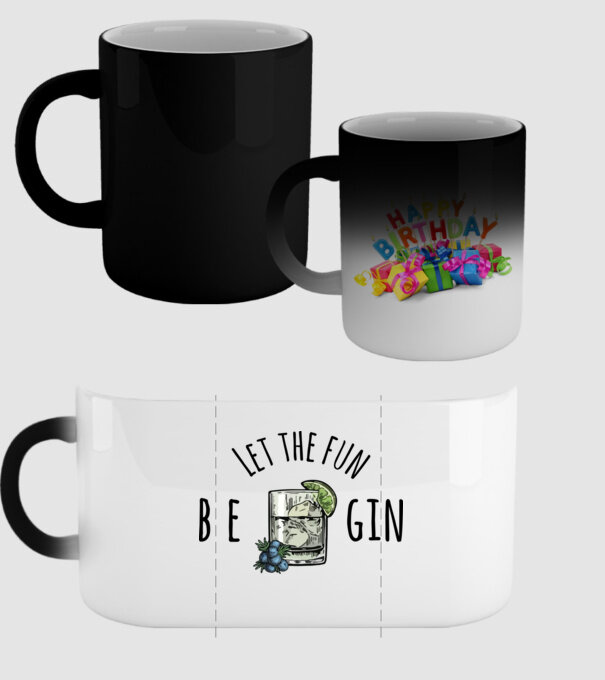 Let the fun be gin model negru pe tricou