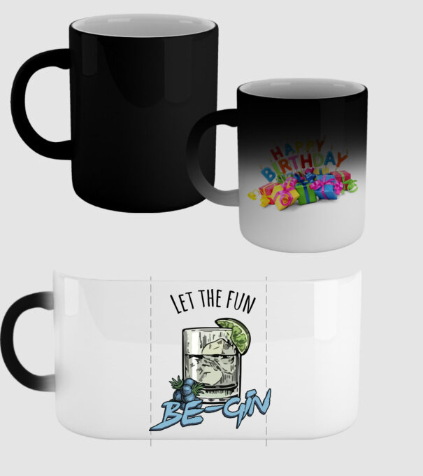 Let the fun be gin model negru pe tricou