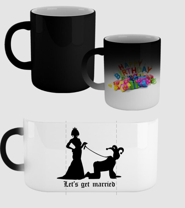 Lets get married model negru pe tricou