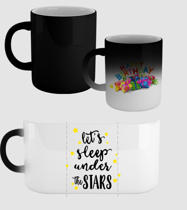 Lets sleep under the stars model negru pe tricou