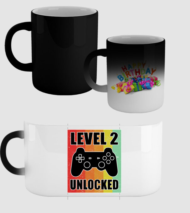 level 2 unlocked retro gamer model negru pe tricou
