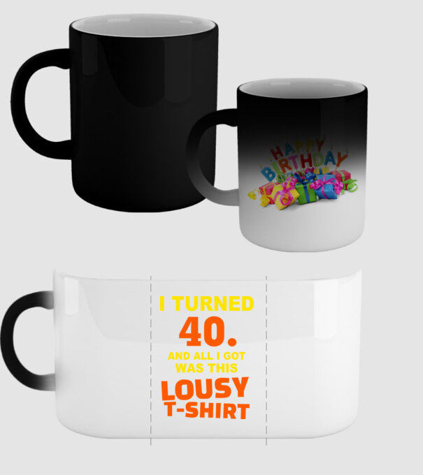 Lousy T-shirt 40 model negru pe tricou