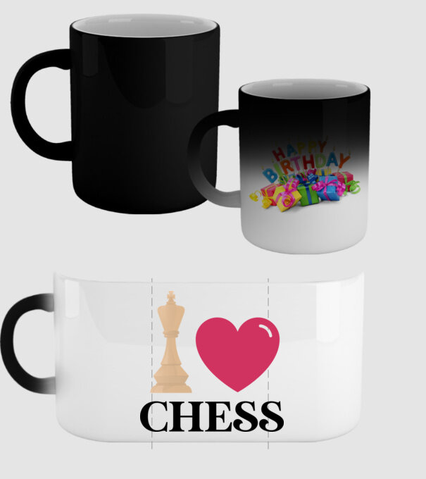 Love chess model negru pe tricou