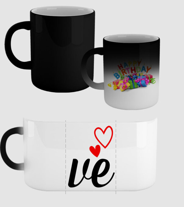 Cuplu LOVE model negru pe tricou
