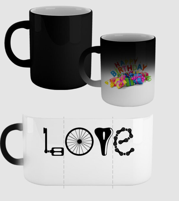 love bicicletă model negru pe tricou