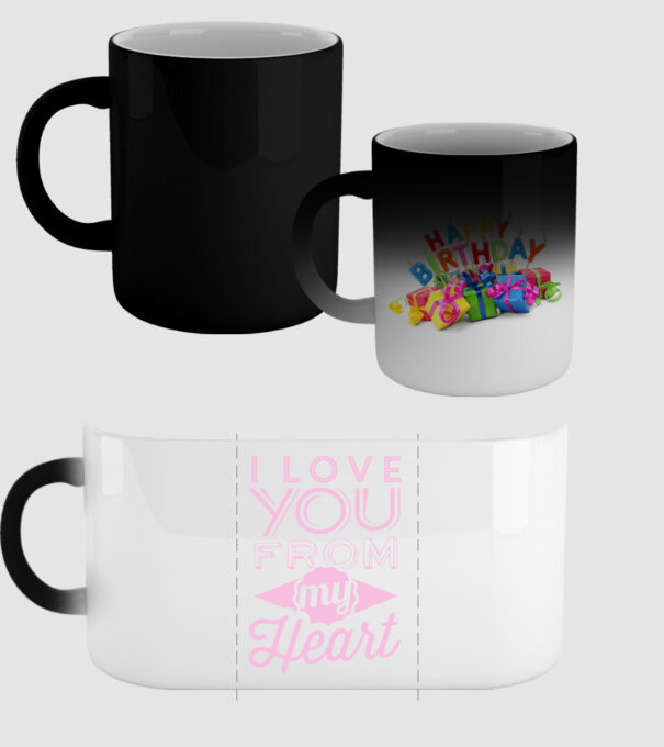 love you from model negru pe tricou