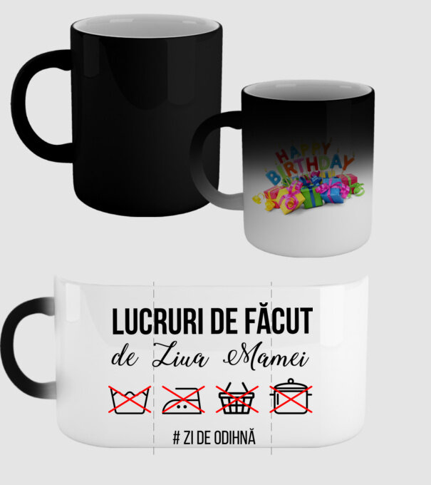 Lucruri de făcut de Ziua Mamei - # zi de odihnă model negru pe tricou