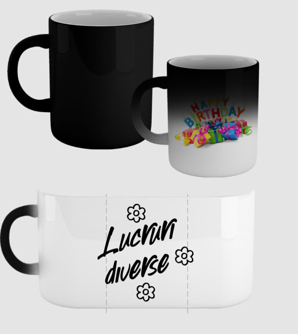 Lucruri diverse model negru pe tricou
