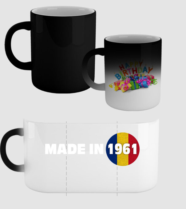 made in 1961 retro vintage model negru pe tricou