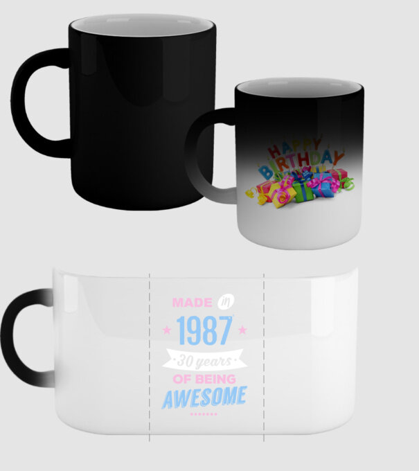 Made in - 1987 model negru pe tricou