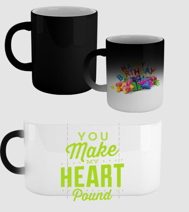 Make my heart model negru pe tricou