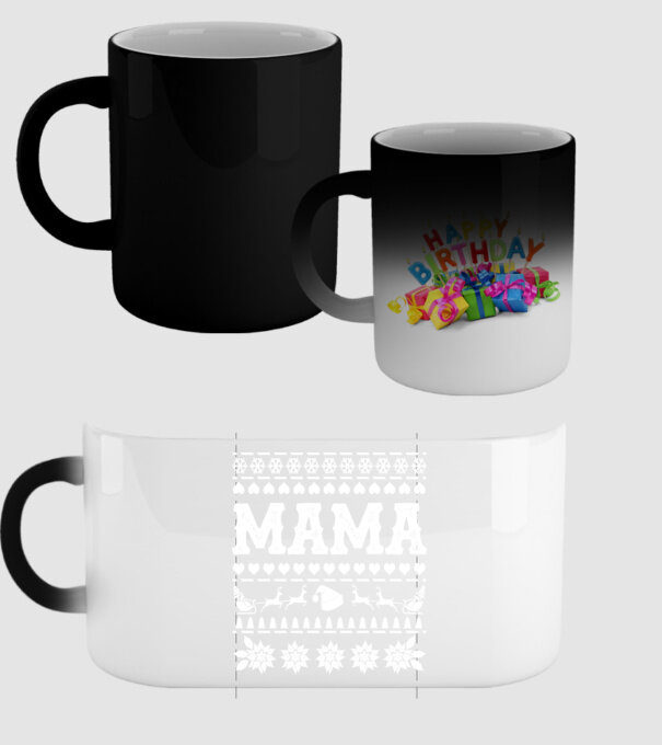 mama model negru pe tricou