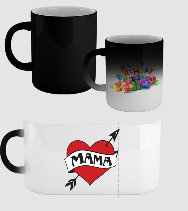 mama model negru pe tricou