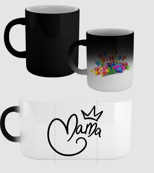 mama model negru pe tricou