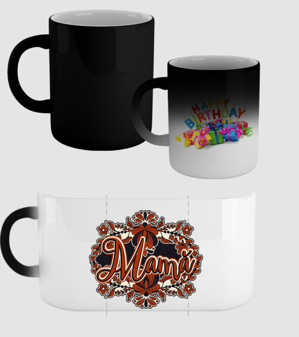 Mamă model negru pe tricou
