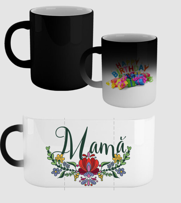 Mamă model negru pe tricou