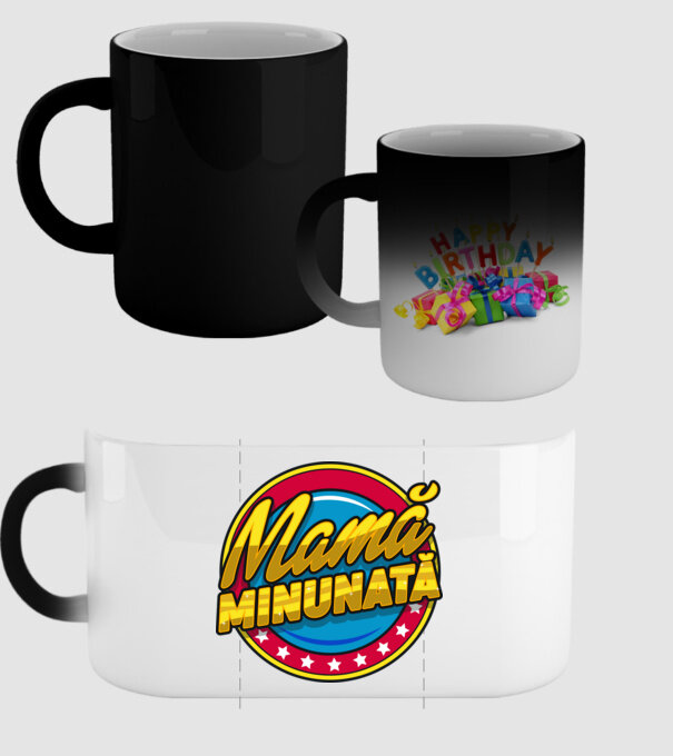 mamă minunată model negru pe tricou