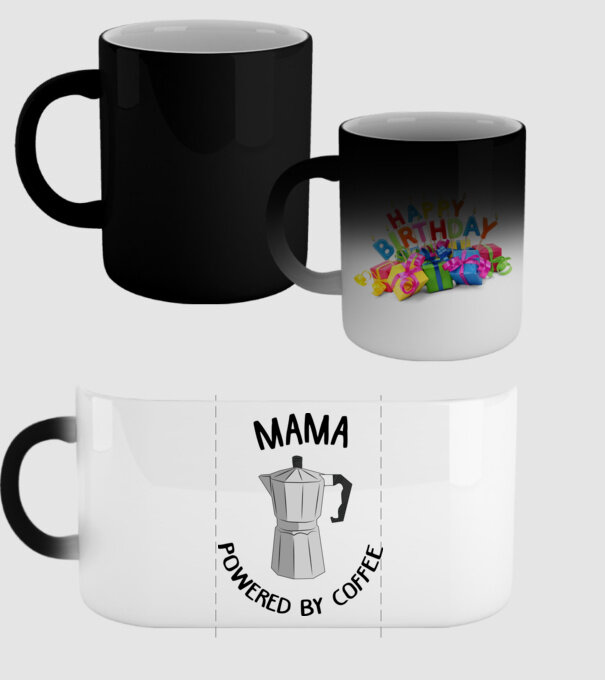 Mama powered by coffee_D1655019 model negru pe tricou