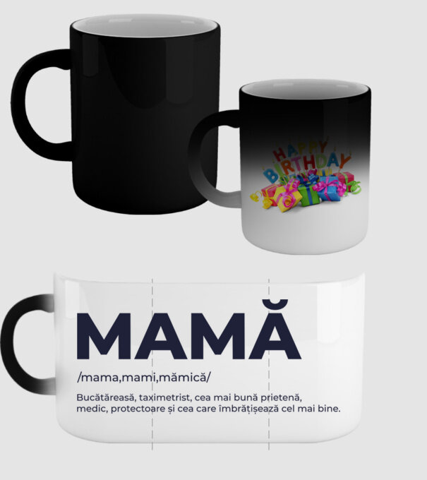 MAMĂ: /mama,mami,mămică/ Bucătăreasă, taximetrist, cea mai bună prietenă, medic, protectoare și cea care îmbrățișează cel mai bi model negru pe tricou
