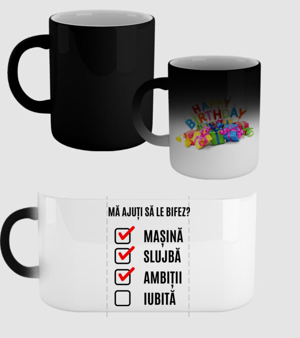 mașină, slujbă, ambiții, iubită - mă ajuți să le bifez? model negru pe tricou