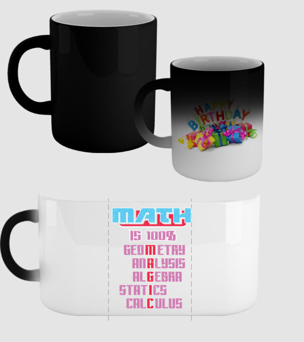 MATH magic retro prespălat model negru pe tricou
