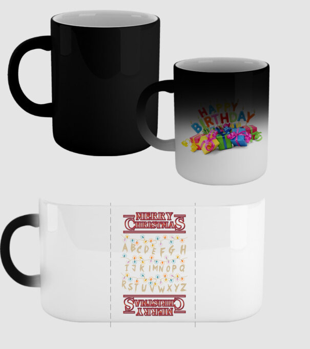 Merry Stranger Christmas model negru pe tricou