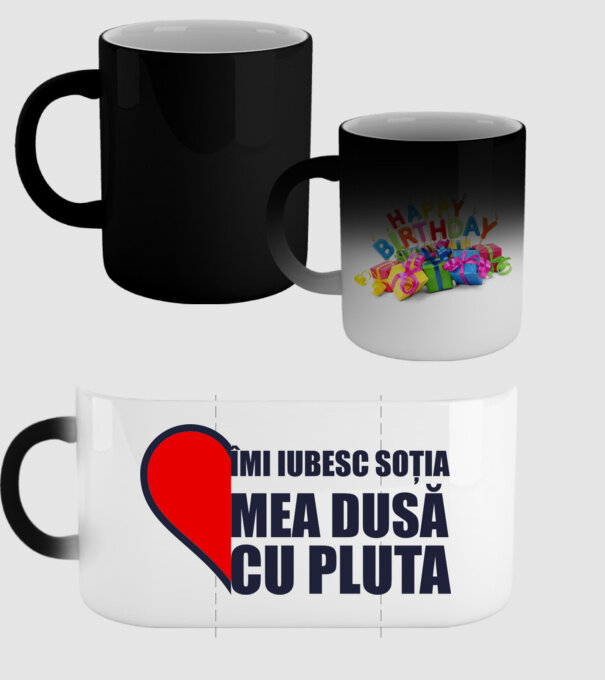 îmi iubesc soția mea dusă cu pluta model negru pe tricou