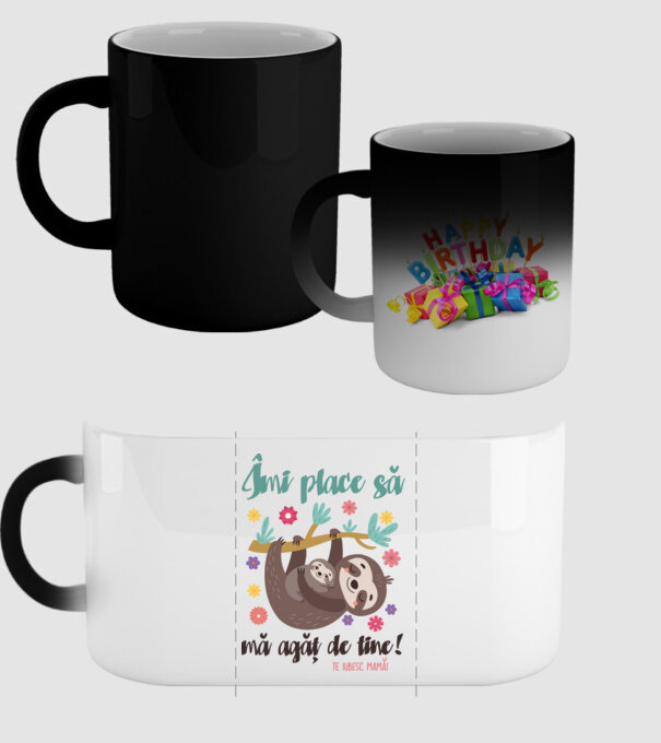 Îmi place că te agăți de mine! model negru pe tricou