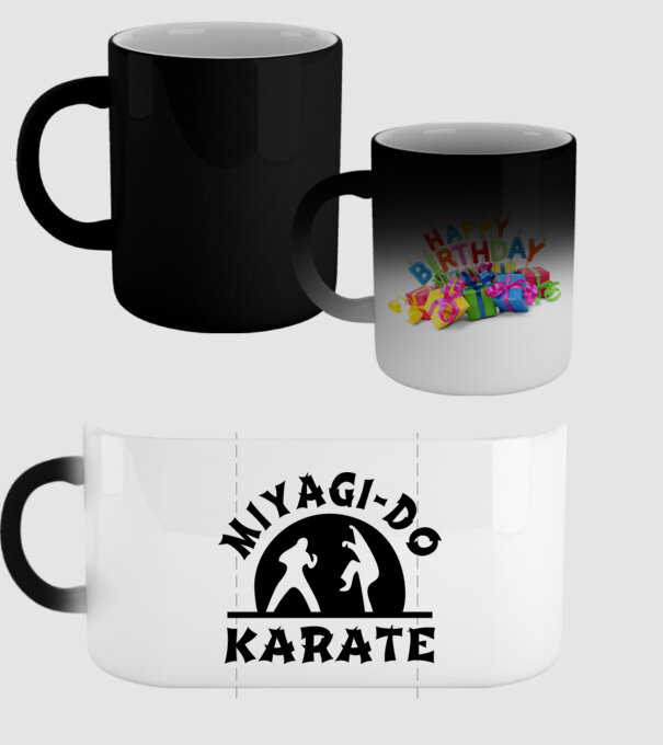 Miyagi-do karate black model negru pe tricou