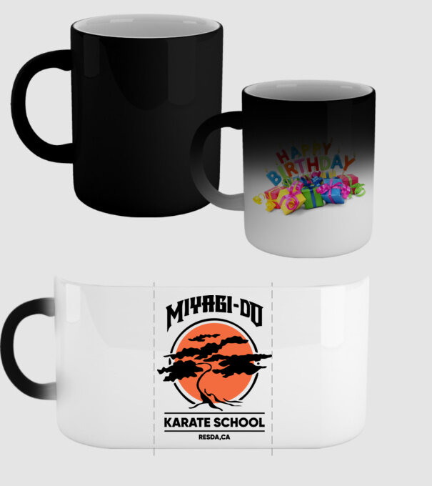 Miyagi-do karate school model negru pe tricou