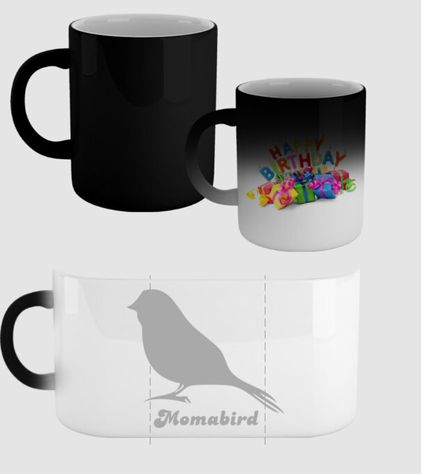 Momabird model negru pe tricou