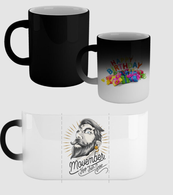Movember Keep them grow No Shave November model negru pe tricou