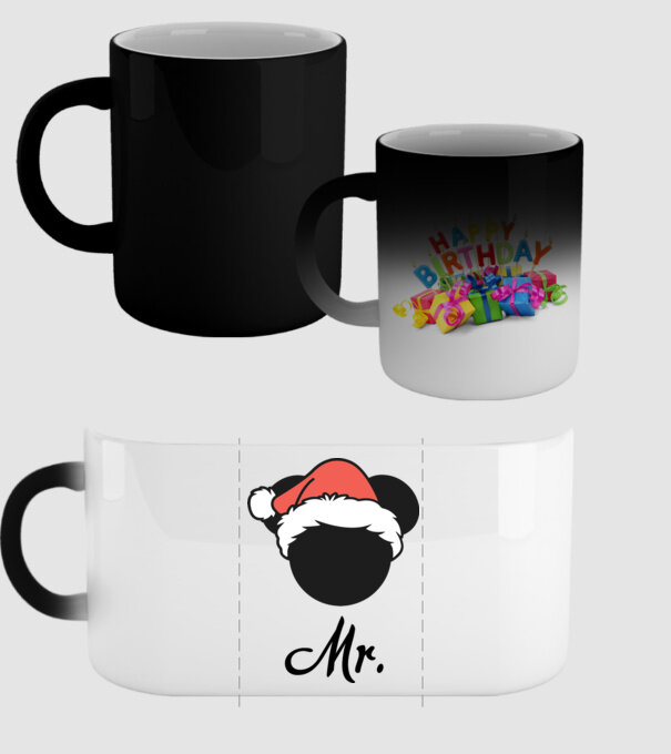 mr christmas model negru pe tricou