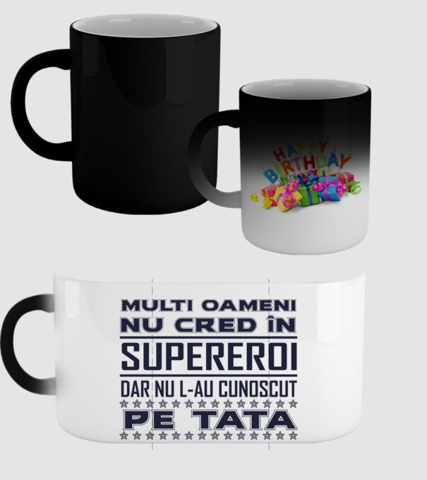 Mulți oameni nu cred în supereroi, dar nu l-au cunoscut pe tata model negru pe tricou