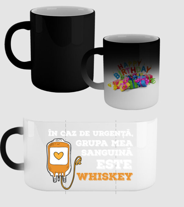 În caz de urgență, grupa mea sanguină este Whiskey model negru pe tricou