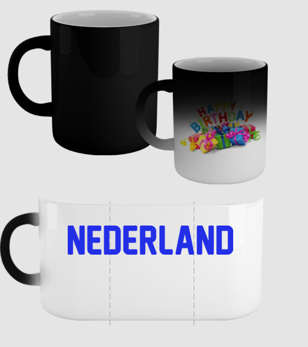 Nederland model negru pe tricou