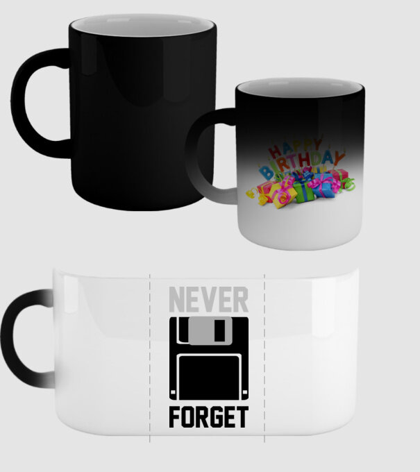 Never Forget model negru pe tricou
