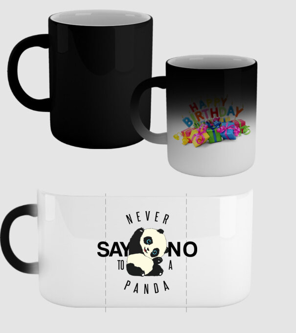 Never say no model negru pe tricou