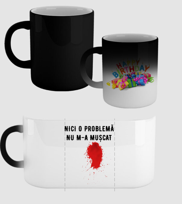 Nici o problemă, nu m-a mușcat model negru pe tricou