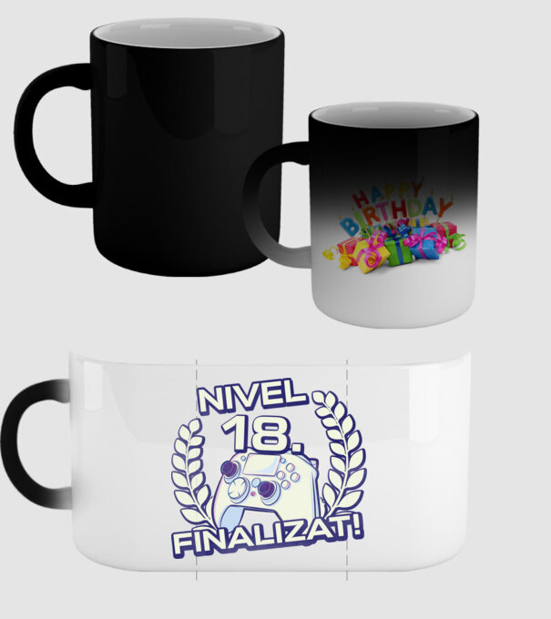 Nivel 18 finalizat! model negru pe tricou