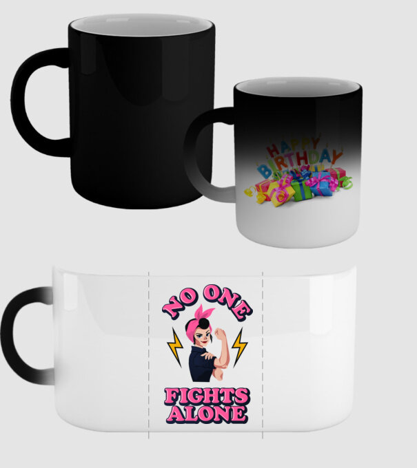 No one fights alone pinup model negru pe tricou
